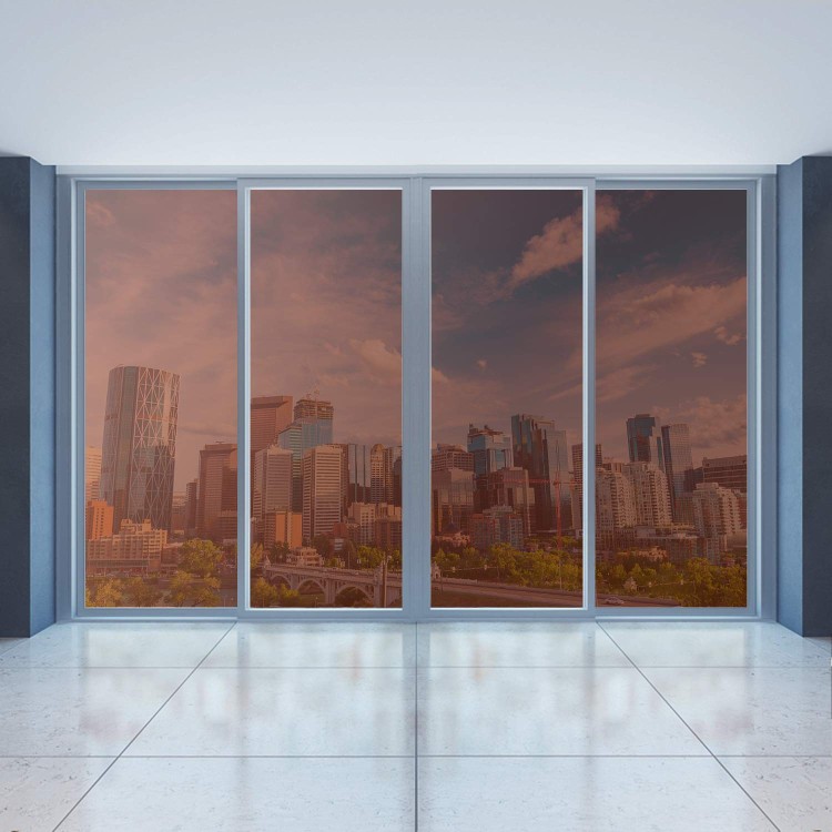 Folia przeciwsłoneczna lustro brazowe