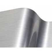 Folia szczotkowana srebrna metaliczna INOX 50