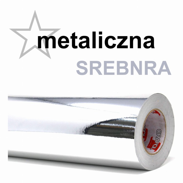 Folia srebrna metalik Oracal