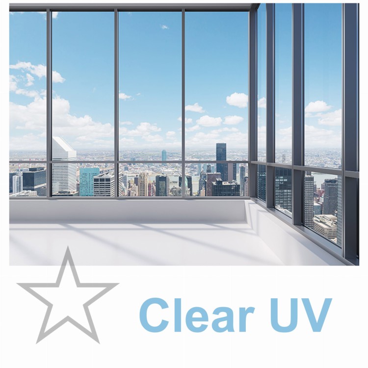 Folia okienna przeciwsłoneczna bezbarwna UV 99 clear do aplikacji wewnętrznej