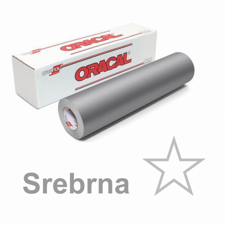 Folia srebrna reklamowa ploterowa Oracal 641