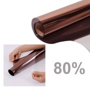 Folia okienna lustro weneckie brązowe do aplikacji wewnątrz pomieszczenia - lustrzana  na okna o bardzo mocnym odbiciu promieni słonecznych