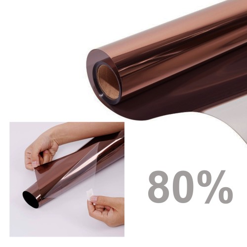 Folia okienna lustro weneckie brązowe M10 BR zewnętrzna o mocnym odbiciu promieni słonecznych montowana na zewnątrz pomieszczenia