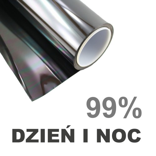 Folia okienna lustro weneckie Dzień i Noc  Vista 99 EX folia lustrzana daje efekt niewidzialności w dzień i w nocy przy zapalonym świetle