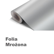 Folia okienna matowa mrożona na szyby do montażu na zewnątrz okna