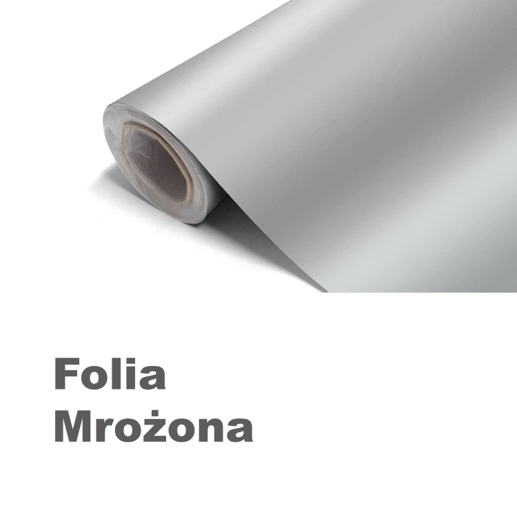 Folia okienna matowa mrożona na szyby do montażu na zewnątrz okna