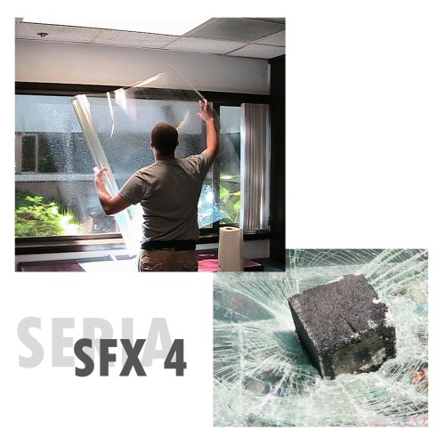Folia okienna bezpieczna SFX 4 antywłamaniowa ochronna na szyby zabezpieczająca przed stłuczeniem klasa 2B2 140 mikronów