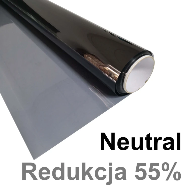Folia okienna przeciwsłoneczna na szyby Neutral 40 czarna  zewnętrzna  odbija promienie słoneczne