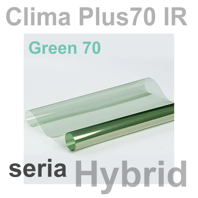 Folia na szyby samochodowe Clima Plus Super Cleargreen  IR 70